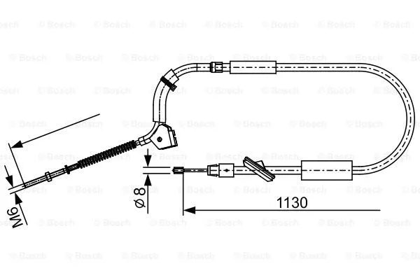 Cable Pull, parking brake (1 987 482 490)