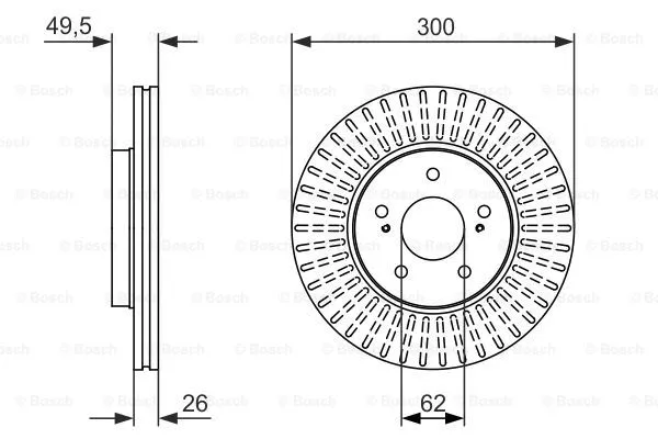 Brake Disc (0 986 479 787)