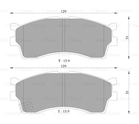 Brake Pad Set, disc brake (0 986 AB3 034)