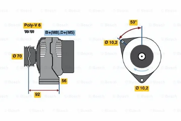 Alternator (0 123 310 012)