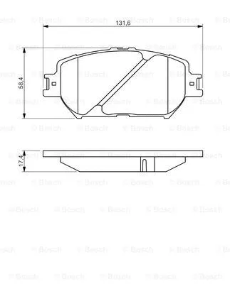 Brake Pad Set, disc brake (0 986 494 418)