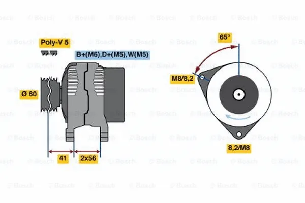 Alternator (0 986 044 631)