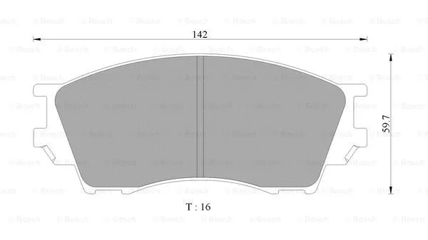 Brake Pad Set, disc brake (0 986 505 650)