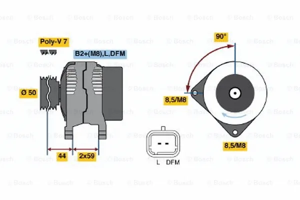 Alternator (0 124 525 044)