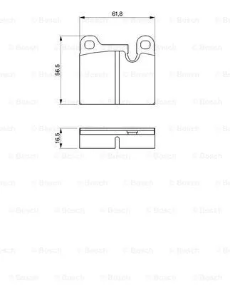 Brake Pad Set, disc brake (0 986 464 671)