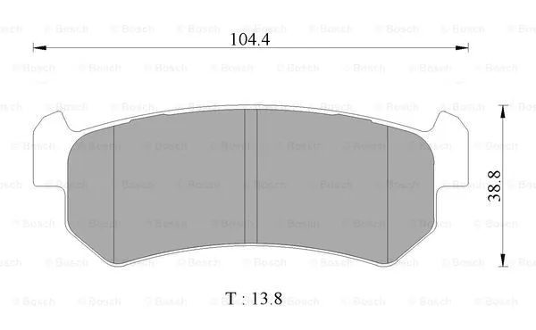 Brake Pad Set, disc brake (0 986 AB1 442)