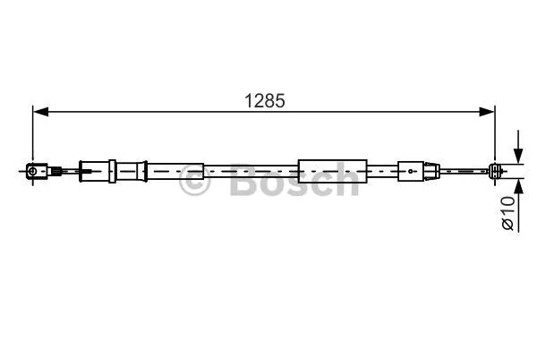 Cable Pull, parking brake (1 987 482 026)