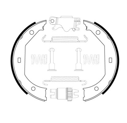 Brake Shoe Set, parking brake (0 204 113 806)