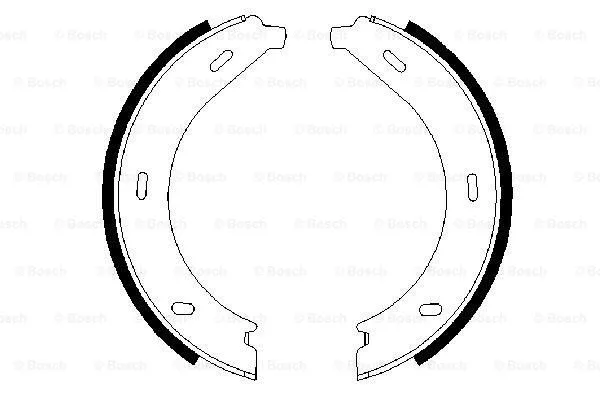 Brake Shoe Set, parking brake