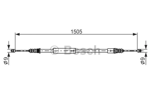 Cable Pull, parking brake (1 987 477 574)