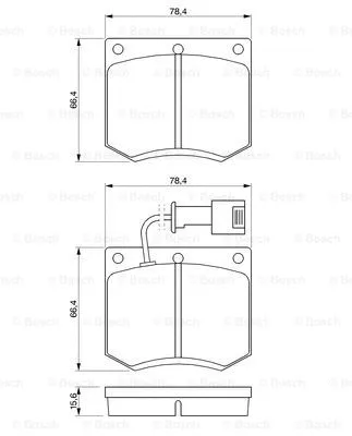 Brake Pad Set, disc brake (0 986 467 930)