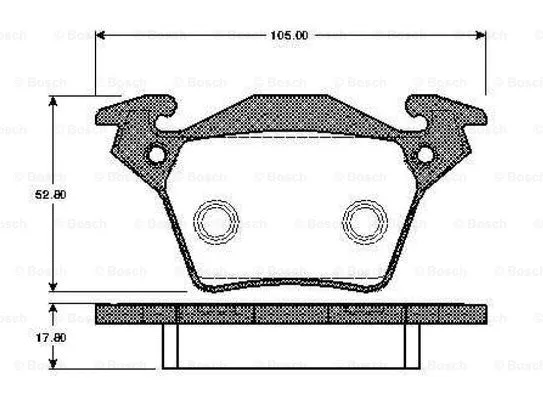 Brake Pad Set, disc brake (0 986 TB2 354)