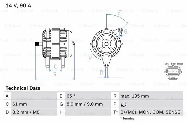 Alternator (0 986 044 651)