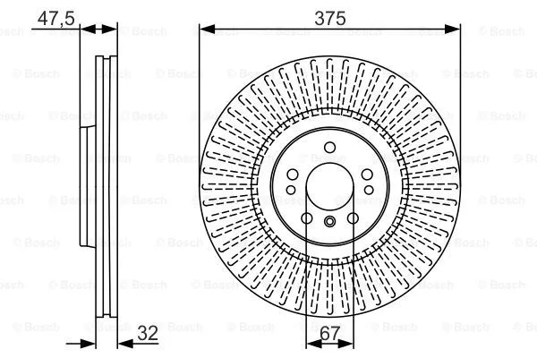 Brake Disc (0 986 479 A26)