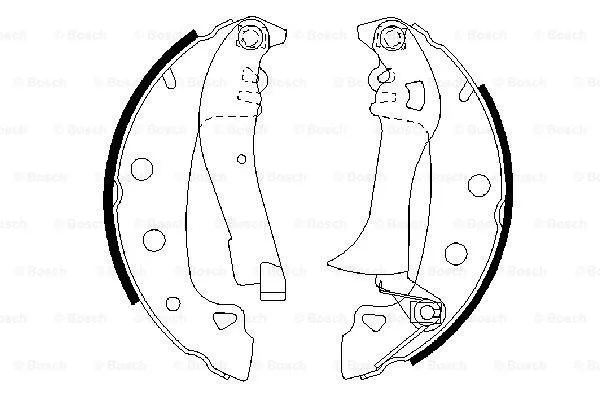 Brake Shoe Set (0 986 487 285)