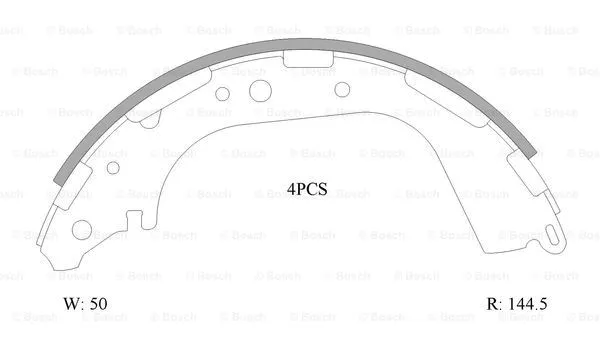 Brake Shoe Set (0 986 AB0 048)