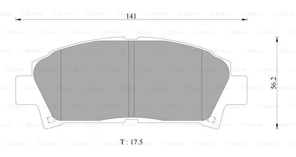 Brake Pad Set, disc brake (0 986 AB2 485)