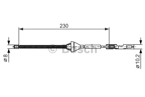 Cable Pull, parking brake (1 987 482 370)