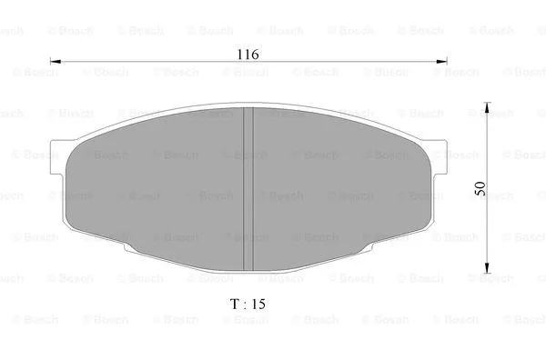 Brake Pad Set, disc brake (0 986 AB9 309)