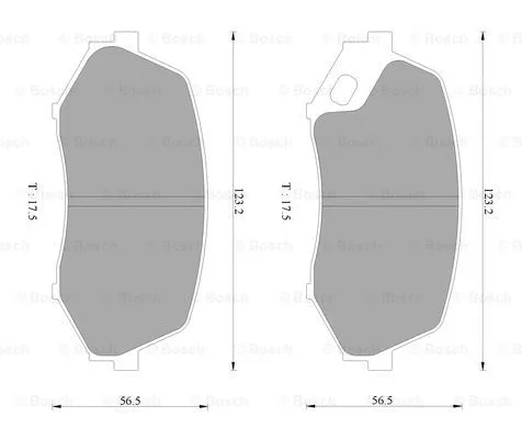 Brake Pad Set, disc brake (0 986 AB2 368)