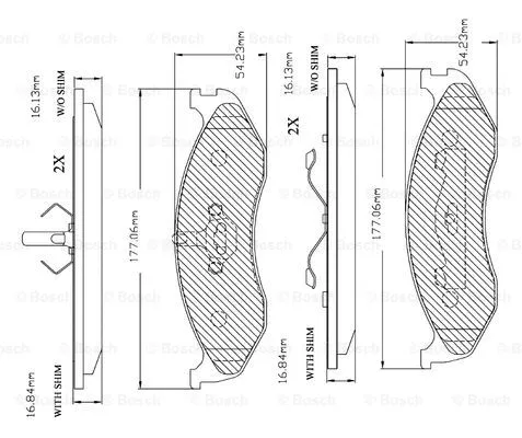 Brake Pad Set, disc brake (F 03B 150 232)