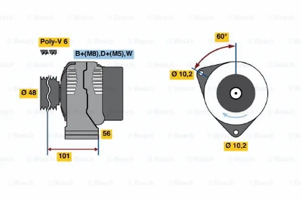 Alternator (0 123 500 001)