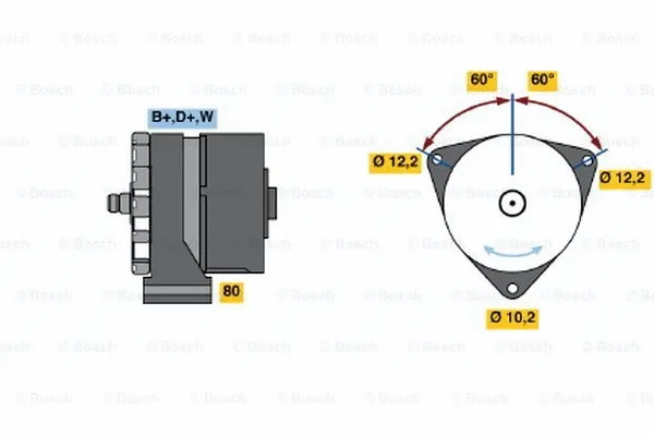 Alternator (0 986 033 570)