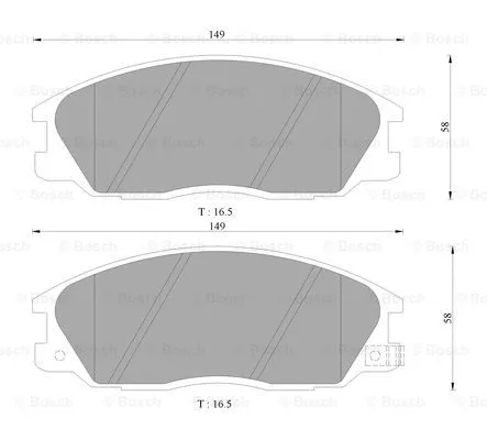 Brake Pad Set, disc brake (0 986 505 099)
