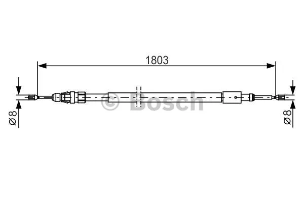 Cable Pull, parking brake (1 987 482 317)