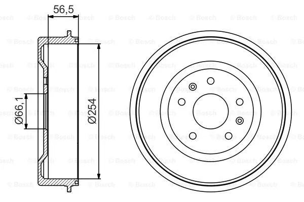 Brake Drum (0 986 477 227)