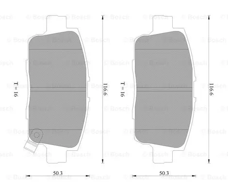 Brake Pad Set, disc brake (0 986 AB2 295)