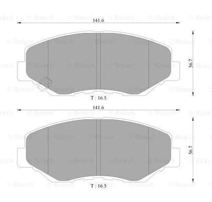 Brake Pad Set, disc brake (0 986 AB9 344)