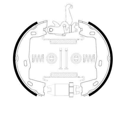 Brake Shoe Set, parking brake