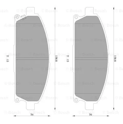 Brake Pad Set, disc brake (0 986 AB2 364)