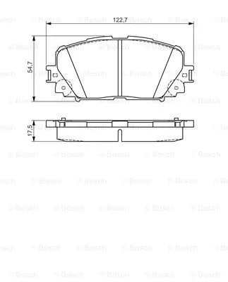 Brake Pad Set, disc brake (0 986 495 109)