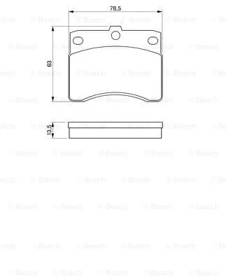Brake Pad Set, disc brake (0 986 424 099)