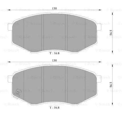 Brake Pad Set, disc brake (0 986 AB3 090)