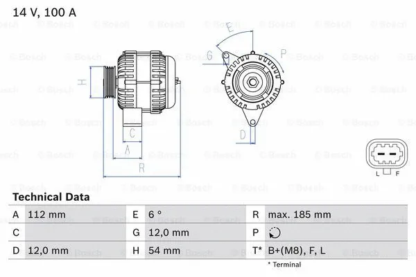 Alternator (0 986 083 450)