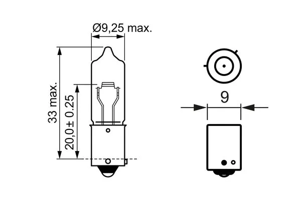 Bulb, direction indicator