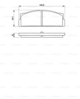Brake Pad Set, disc brake (0 986 460 741)