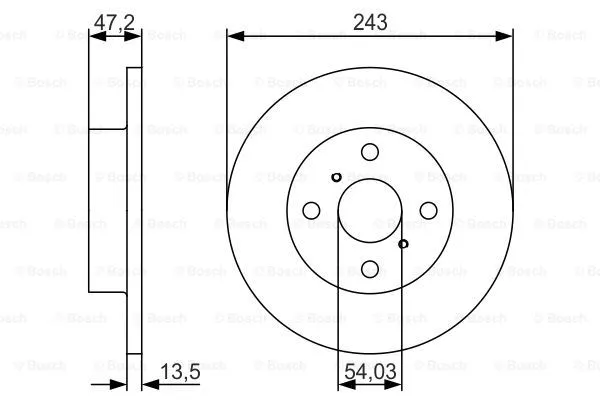 Brake Disc (0 986 479 R87)