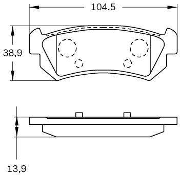 Brake Pad Set, disc brake (0 986 BB0 378)