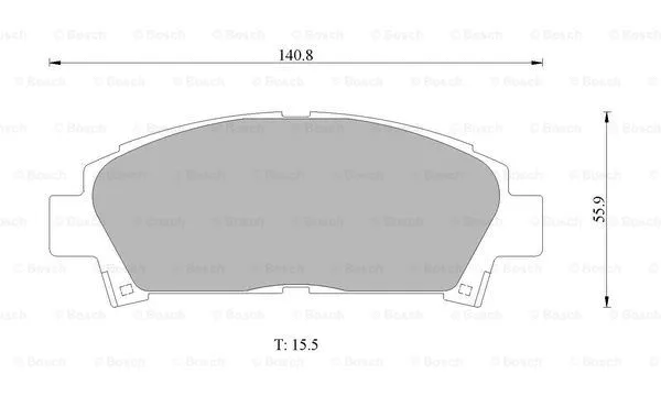 Brake Pad Set, disc brake (0 986 505 937)