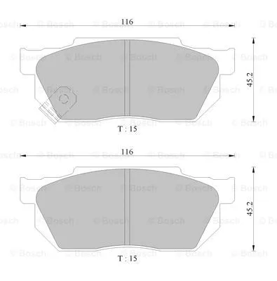 Brake Pad Set, disc brake (0 986 AB2 225)