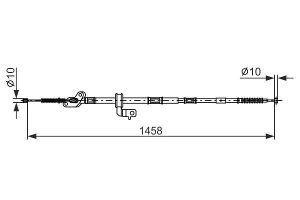 Cable Pull, parking brake (1 987 482 904)