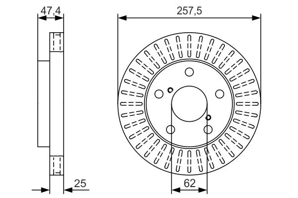 Brake Disc (0 986 479 U05)