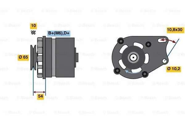 Alternator (0 986 032 340)