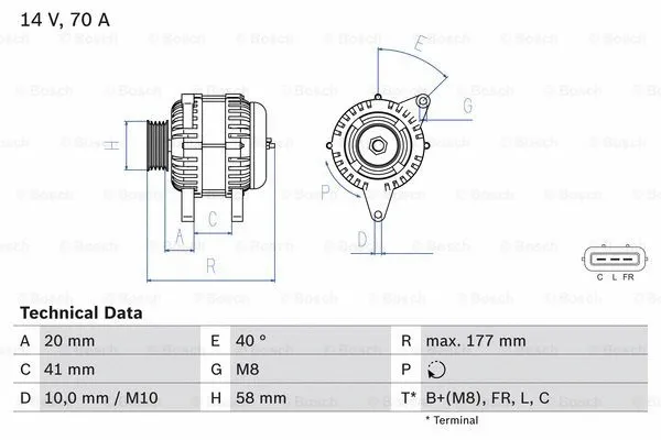 Alternator (0 986 084 030)