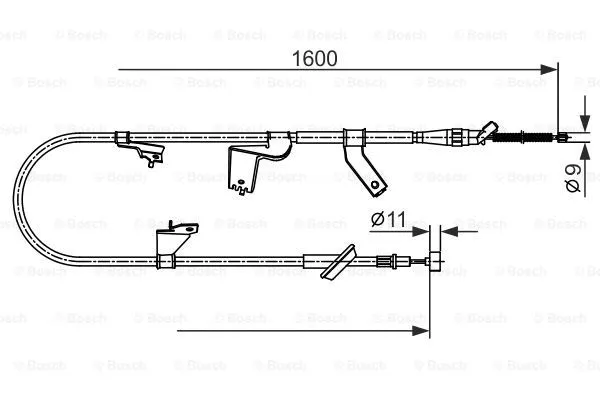 Cable Pull, parking brake (1 987 482 428)