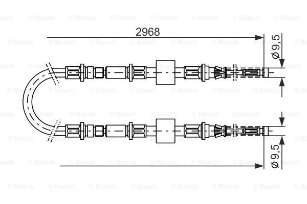 Cable Pull, parking brake (1 987 477 101)